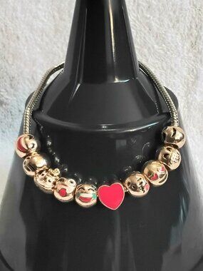 BNWOT 3/$25 Florence Scovel 8" Solid Emoji Charm Bracelet Fashion Jewelry!!